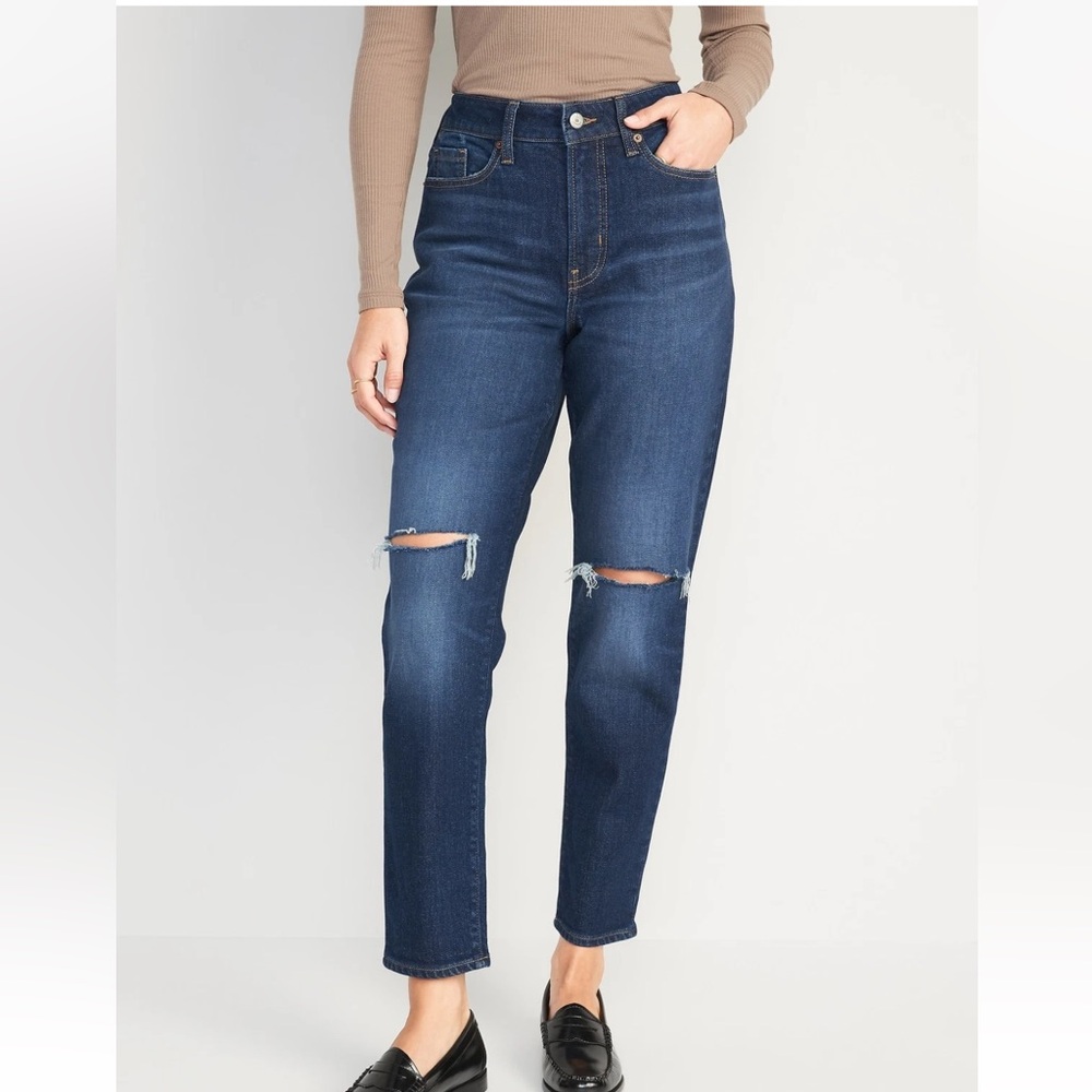 Womens 20 Old Navy OG Straight high rise Adley blue jeans secret slim pockets